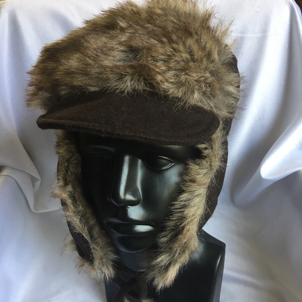 Nine West Women’s Wool and Faux Fur Trapper Hat
